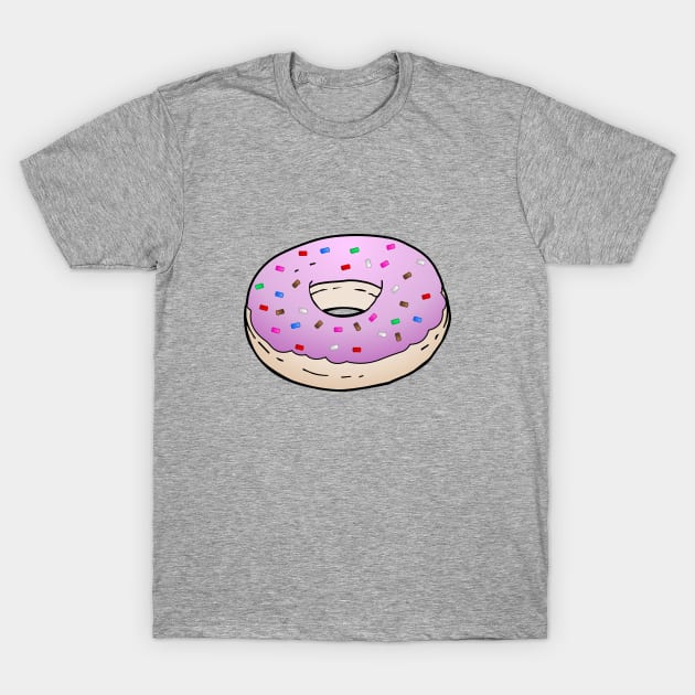 Donut Light Purple Glaze Sprinkles T-Shirt by Restarter